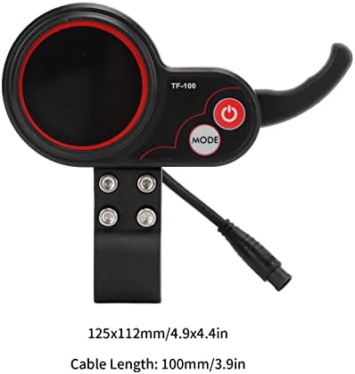 Tbest 48V TF 100 Display, Elektroroller LCD Display TF100 6 Pin Display 6 Pin Kommunikationsinstrume