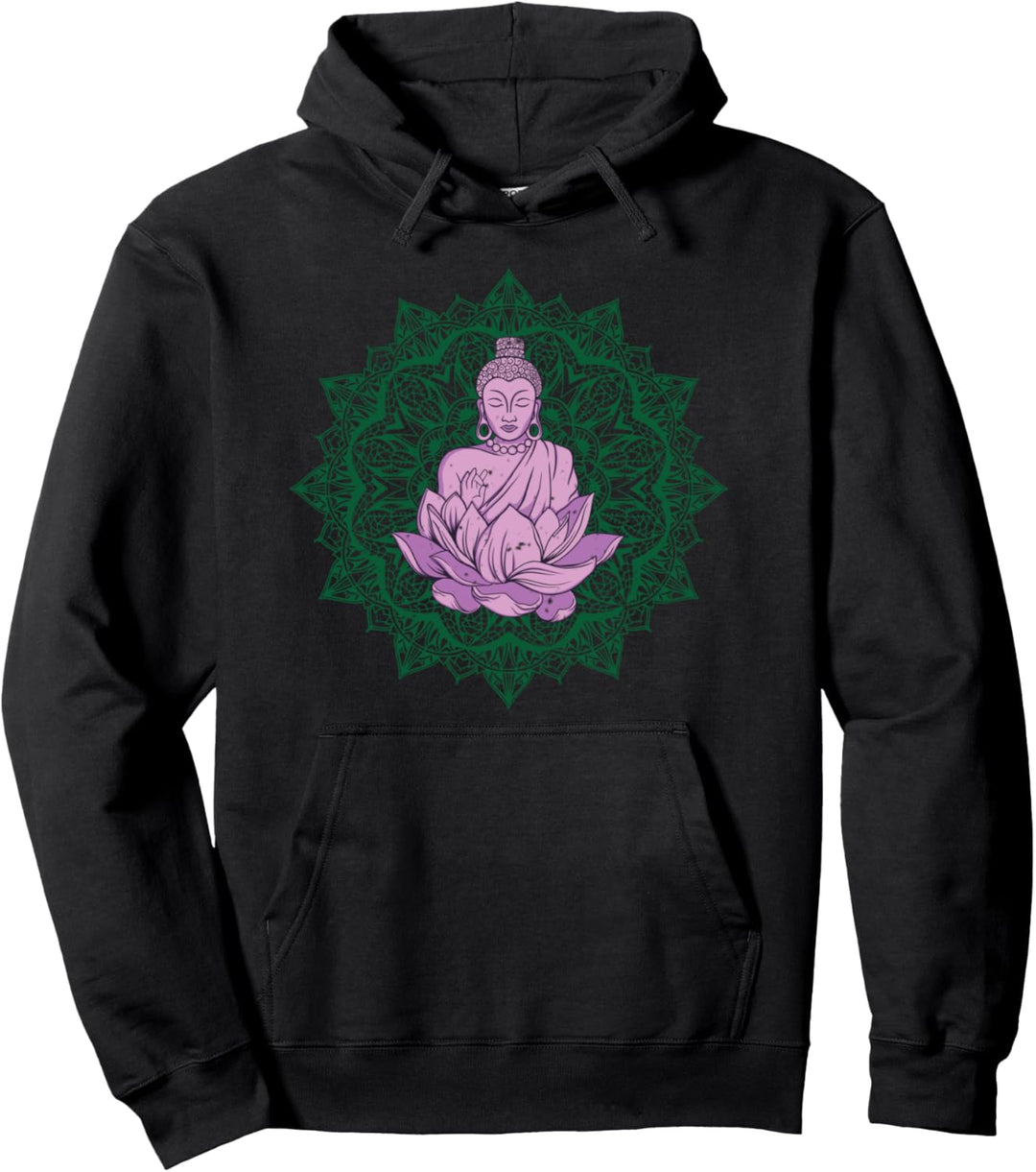 Spirituelles Zen Buddha Mandala Meditation Friedensgeschenk Pullover Hoodie