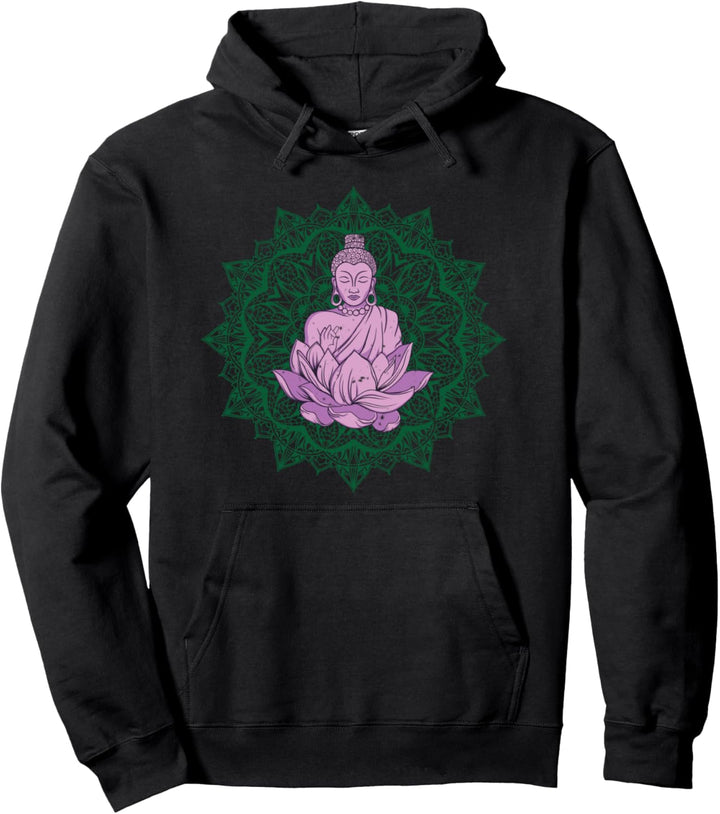 Spirituelles Zen Buddha Mandala Meditation Friedensgeschenk Pullover Hoodie