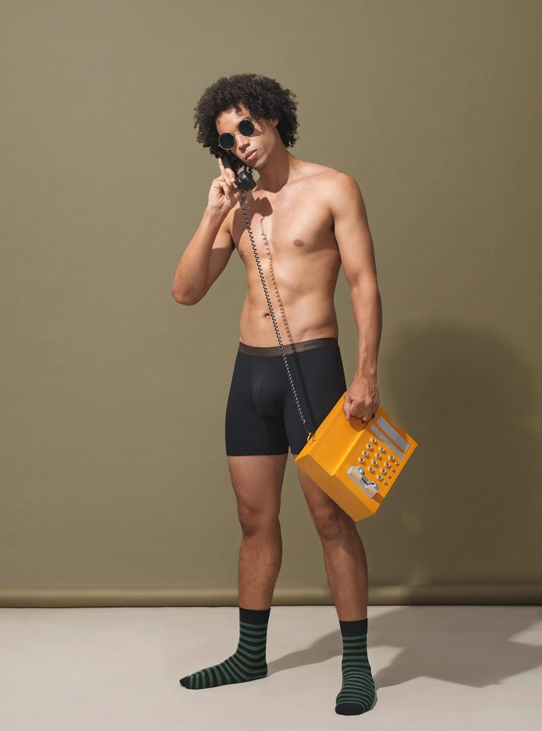 Separatec Boxershorts Herren Bambus Rayon Atmungsaktiv Weich Männer Unterhosen mit Doppelter Beutel