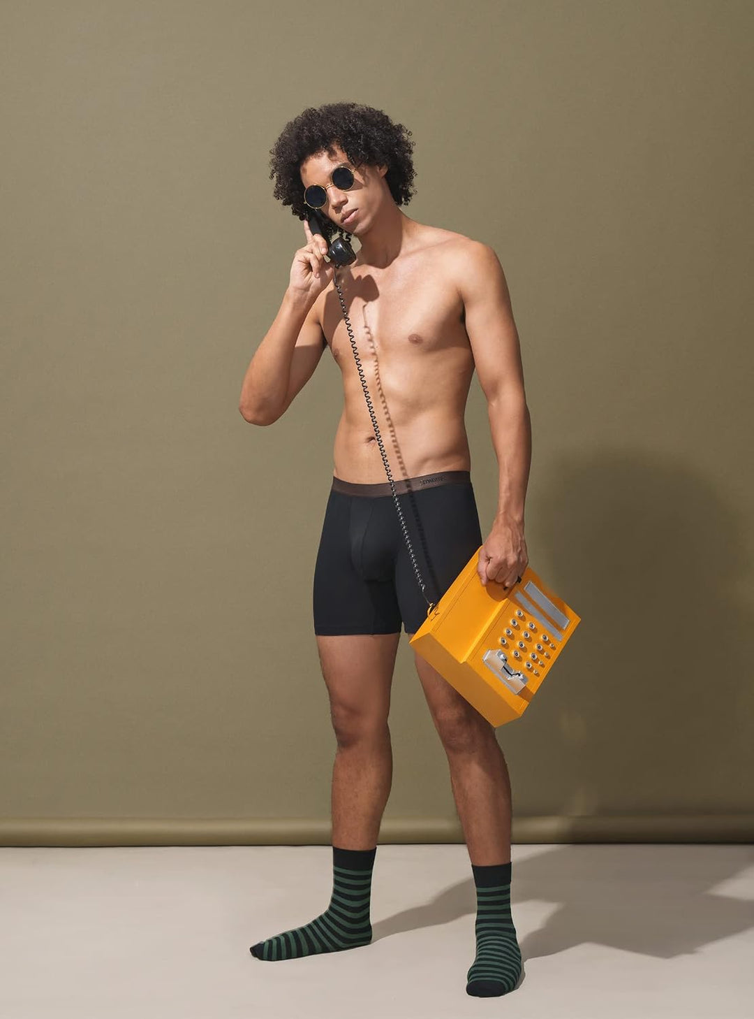Separatec Boxershorts Herren Bambus Rayon Atmungsaktiv Weich Männer Unterhosen mit Doppelter Beutel