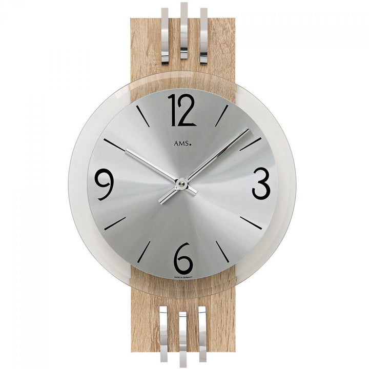 Moderne Wanduhr mit Quarzwerk von AMS AM W9228