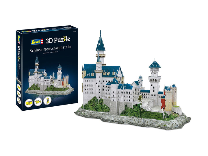 Revell 3D Puzzle 00205 I Schloss Neuschwanstein I 121 Teile I 4 Stunden Bauspass für Kinder und Erwa