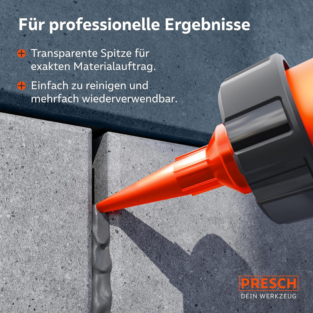 Presch Beutelspitze für Kartuschenpresse 16 Stk. - Für alle Kartuschenpressen mit Beutel 600ml - Sta