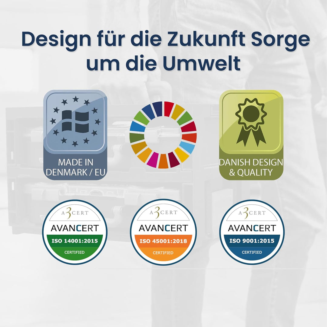 raaco Assorter 55 4x8-17: Sortierbox für Werkstatt, 17 Einsätze, Sortimentskasten & Sortierboxen für