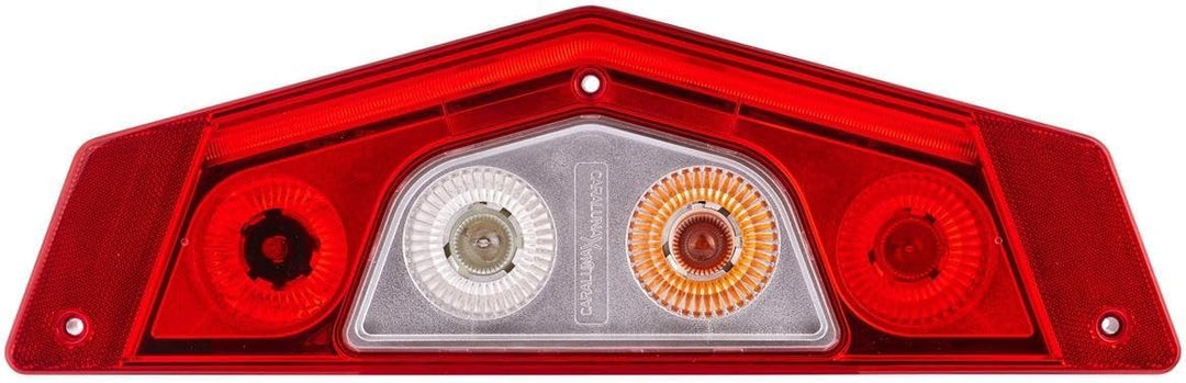 HELLA - Heckleuchte - Caraluna X - Hybrid - 12V - Einbau/geschraubt - Lichtscheibenfarbe: glasklar/r