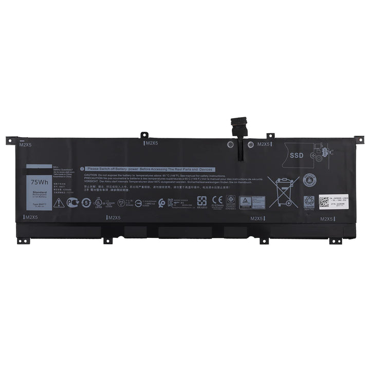 SwarKing Ersatz Akku Kompatibel mit 8N0T7 Dell XPS 15-9575-D1805TS D1605TS i7-8705G Precision