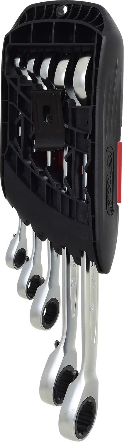 KS Tools 503.5905 DUO GEAR Ringmaulschlüssel-Satz,Maul-Ratschenfunktion,5-tlg., umschaltbar