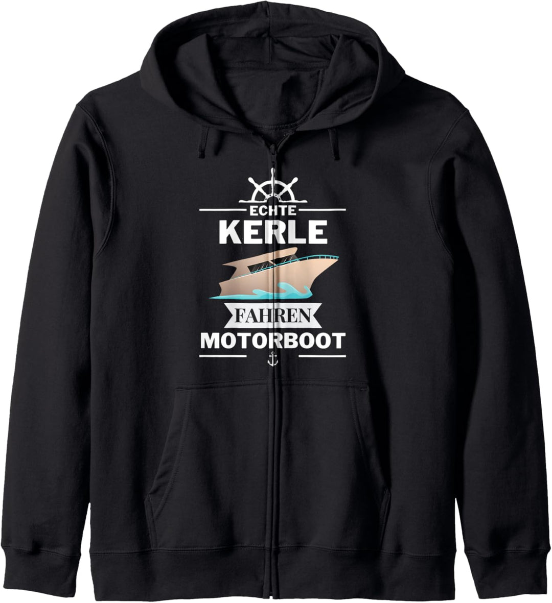 Boot Yacht Outfit Motorboot Schiff Kapitän Captain Kapuzenjacke