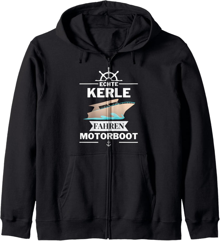 Boot Yacht Outfit Motorboot Schiff Kapitän Captain Kapuzenjacke