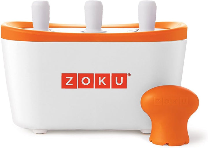 Zoku POP-Eiszubereiter für 3 EIS am Stiel, Kunststoff, White, 28x28x12 cm