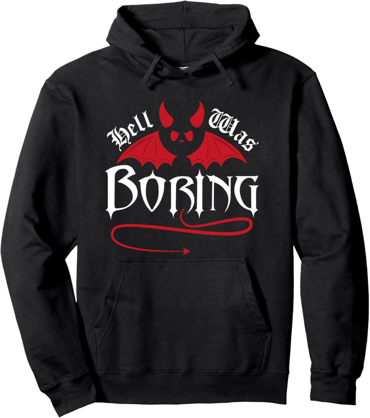 Emo Goth Teufel Hell Was Boring Gothic Okkult Hexe Pullover Hoodie