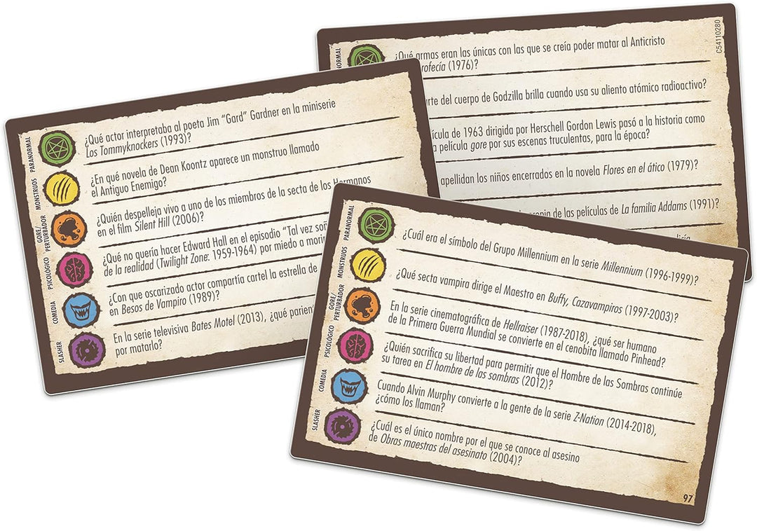Winning Moves Trivial Pursuit de Terror - Brettspiel mit 1800 Fragen - spanische Version