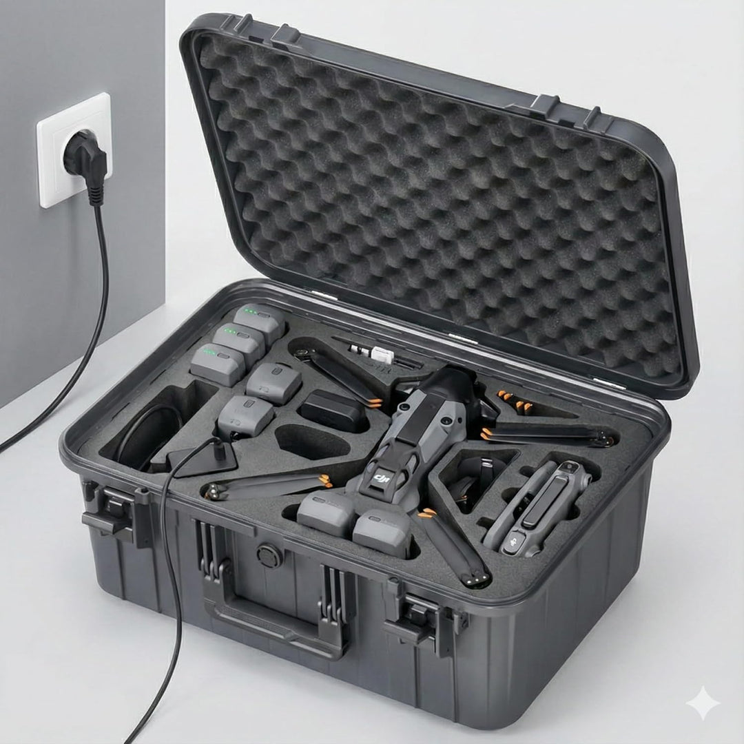 TOMcase Drohnenkoffer „Ready-to-Fly” für DJI Mavic 4 Pro, Fly More/Creator Combo, mt RC2/RC Pro 2 –