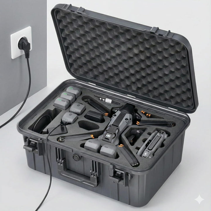 TOMcase Drohnenkoffer „Ready-to-Fly” für DJI Mavic 4 Pro, Fly More/Creator Combo, mt RC2/RC Pro 2 –
