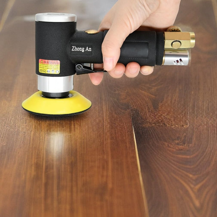 Mini Exzenterschleifer Druckluft Schwingschleifer Polierer,Hohe Geschwindigkeit 12000 RPM,Schleifmas