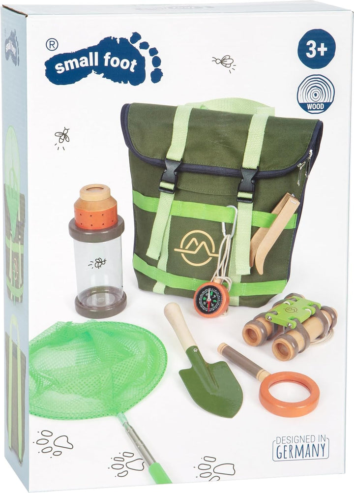 small foot Entdeckerrucksack „Discover“, Outdoorspielzeug für Ausflüge in die Natur, für Kinder ab 3