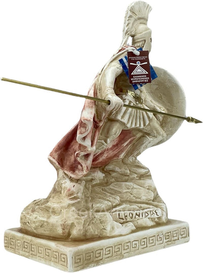 Leonidas Skulptur aus Steinguss, Antiker Griechenland-Krieger, Griechische Statue