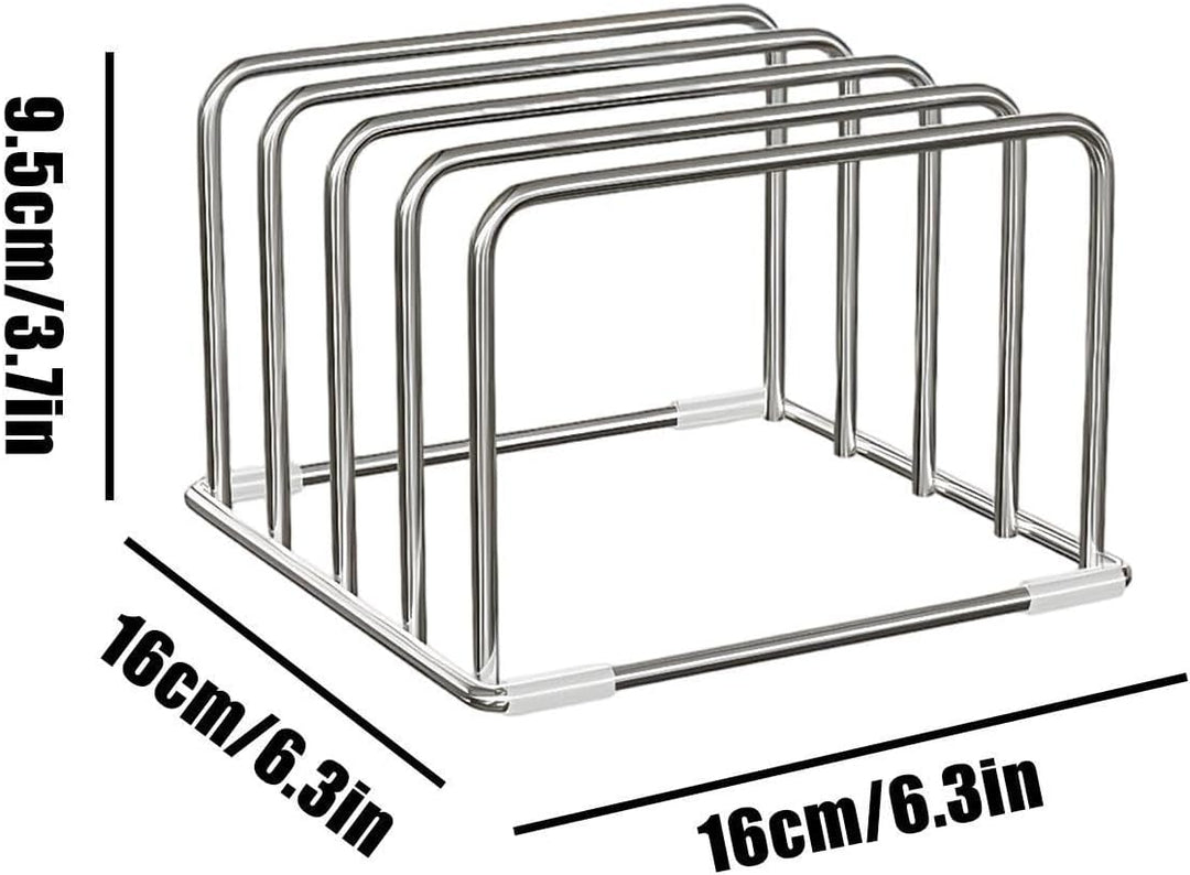 Generisch Cutting Board Stand, Stainless Steel Organizer, Kitchen Rack