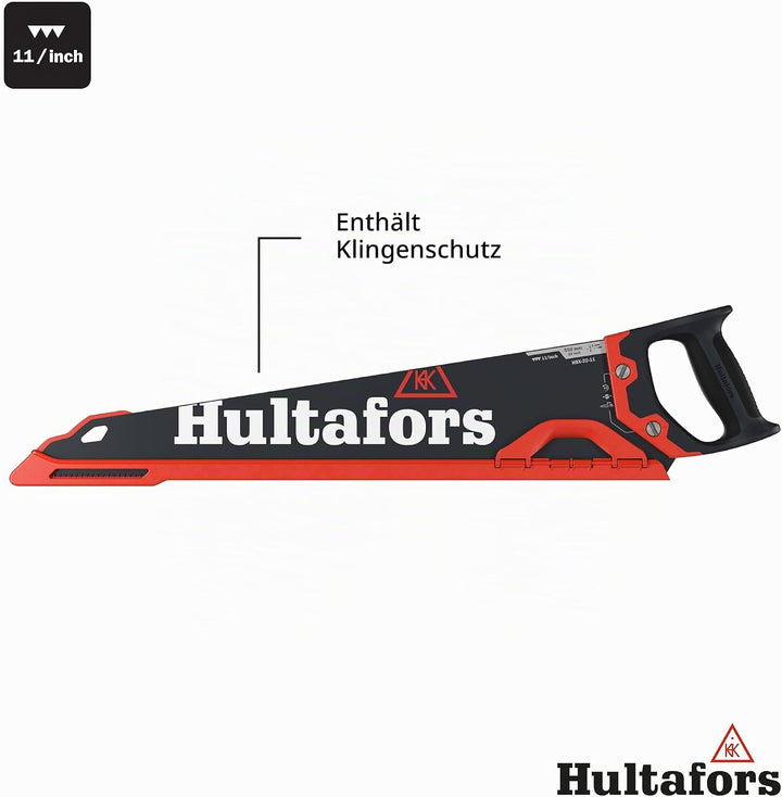 Hultafors Handsäge HBX-22-11, 591103, Handsäge mit Pulverbeschichtung und praktischem Klingenschutz