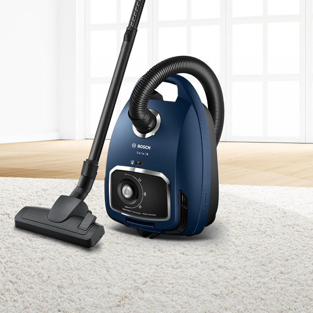 Bosch BGB6X300 Staubsauger mit Beutel, 4 L, 600 W, HEPA Filter, 75dB, 12 Meter Kabel