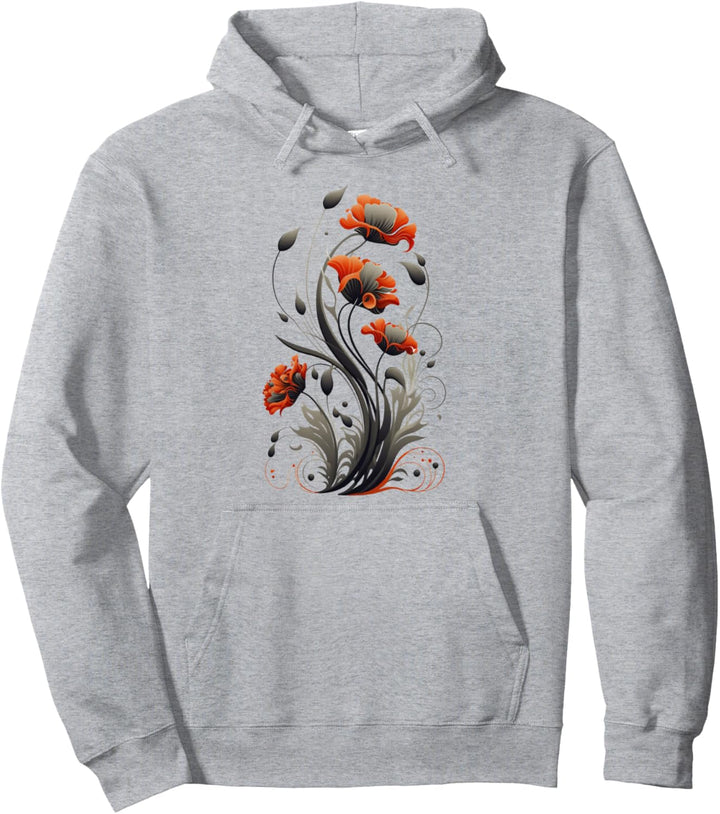 Mohnblumen, Frühlingsblumen, Sommer, Blume, Vintage, Garten Pullover Hoodie