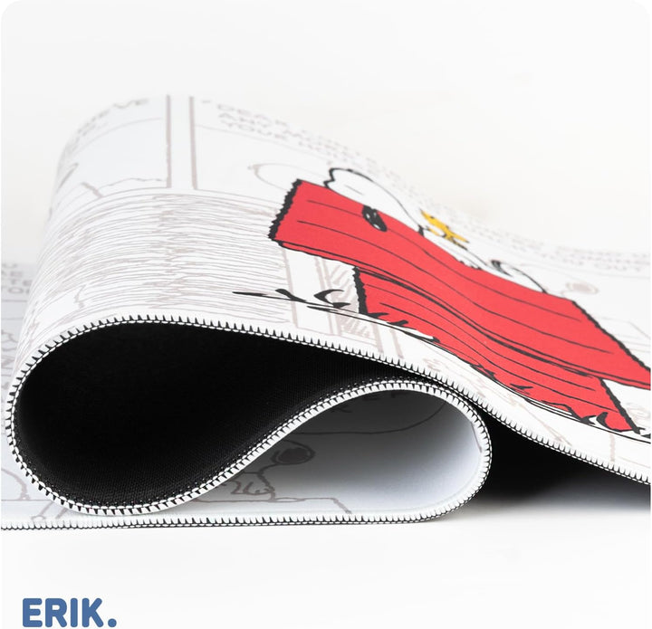 Grupo Erik Gaming Mauspad XXL Peanuts Snoopy Gaming Mousepad XXL rutschfest und Wasserabweisend Maus