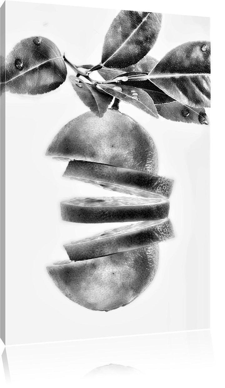 Pixxprint Zitrone Lemon Erfrischungsgetränk als Leinwandbild/Grösse: 100x70 cm/Wandbild/Kunstdruck/f