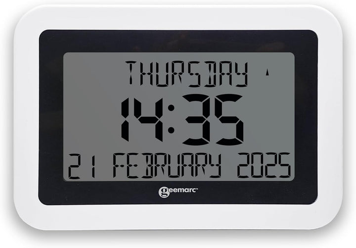 Digitale Uhr und ewiger Kalender – Die Viso 10 von Geemarc mit automatischer Zeiteinstellung und gro