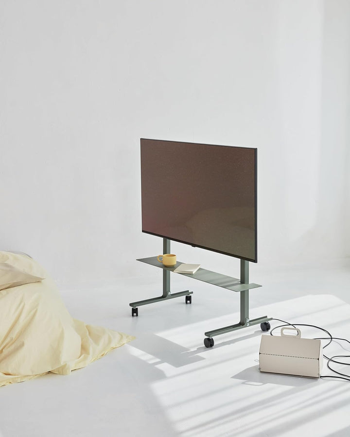 Pedestal Straight Rollin’ TV Ständer mit Rollen für Fernseher 40 bis 70 Zoll | Fernsehständer &amp; TV W