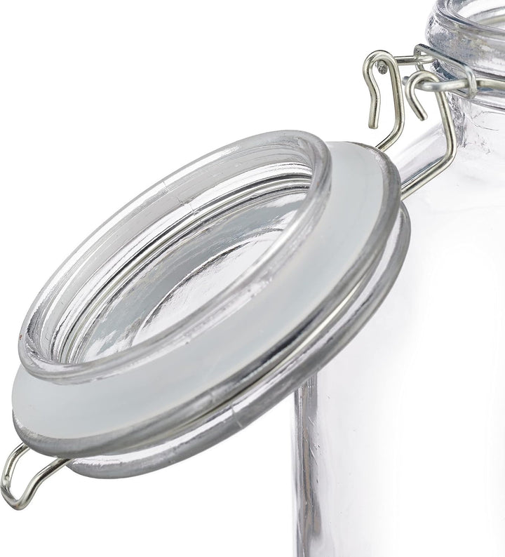 Relaxdays Einmachglas, 16er Set, 3 Liter, Einmachglas, Grosstopf, luftdicht, luftdicht, verschliessb