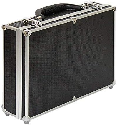 LINDNER Das Original Grosser Münzen-Sammelkoffer mit 8 roten Münztableaus in 5 verschiedenen Tableau