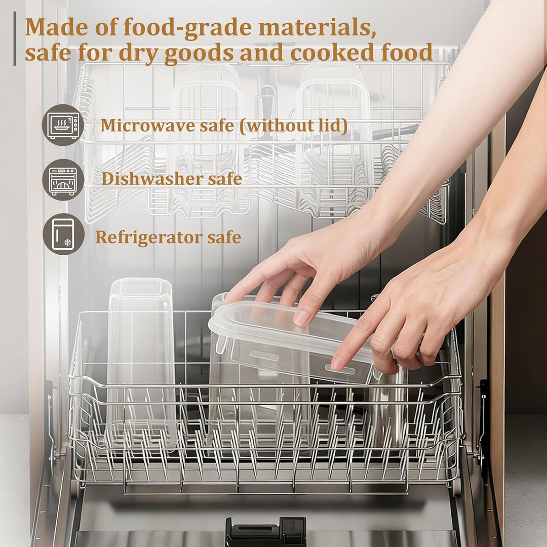GoMaihe 10er Set 2L Vorratsdosen: Luftdichte Frischhaltedosen mit Deckel | Aufbewahrungsbox Küche fü