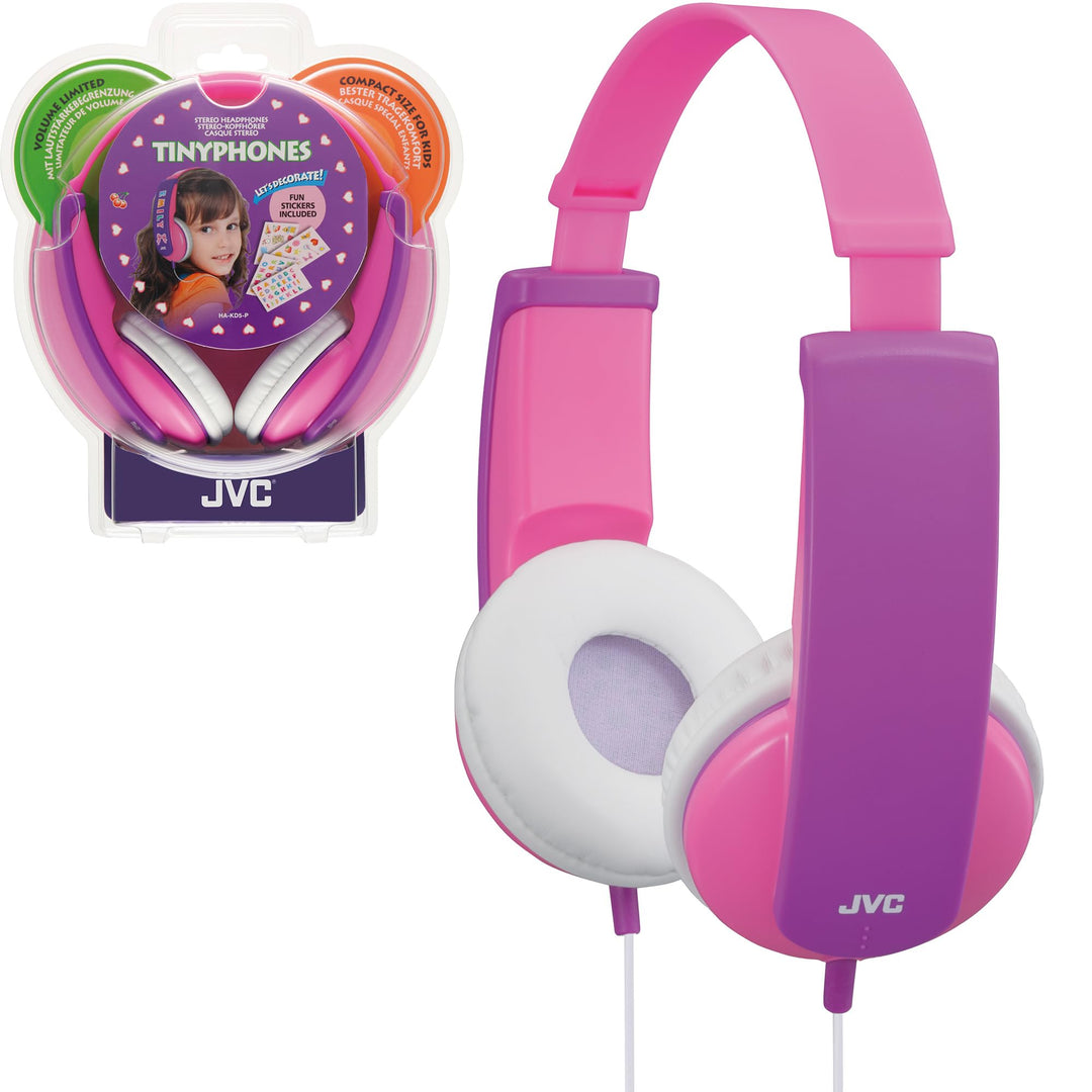 JVC HA-KD5-P-E Kinder Stereo Kopfhörer pink, Pink