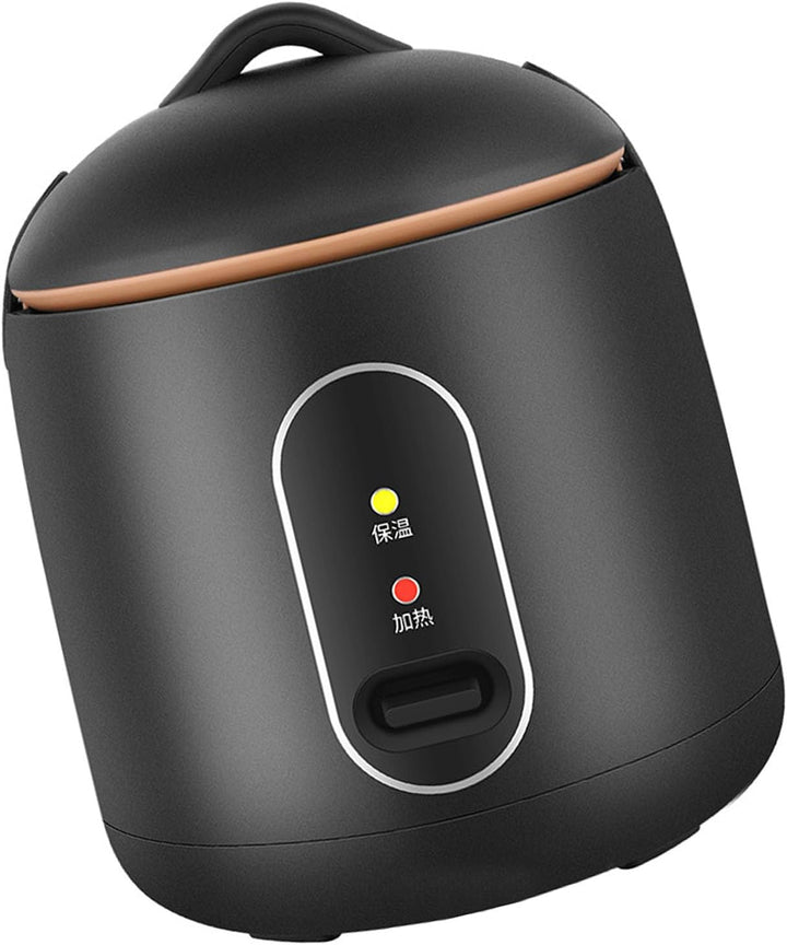 Zerodis Kompakter Reiskocher für zu Hause, Mini-Reiskocher, Kleiner Reiskocher, Schwarz, Kleiner Sch