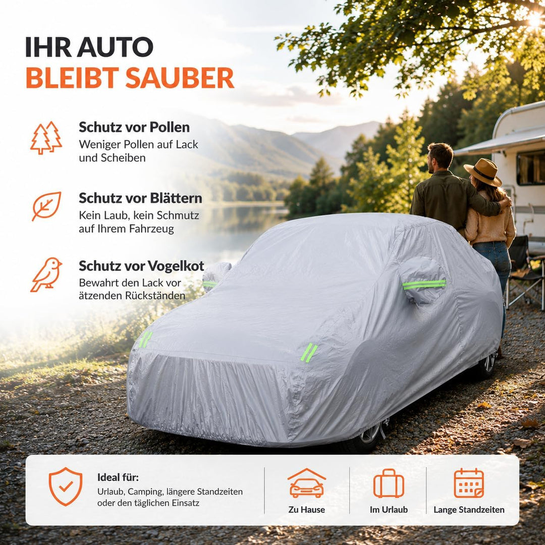 Autoschutzhülle wasserdicht & Autoabdeckung für Schutz & Abdeckung von Auto, PKW - Fahrzeug: Autopla