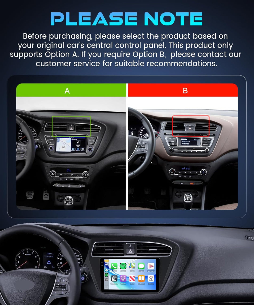Rimoody 4G+128G Autoradio Android für Hyundai i20, 9 Zoll Bildschirm IN-Cell HD Autoradio mit Wirele