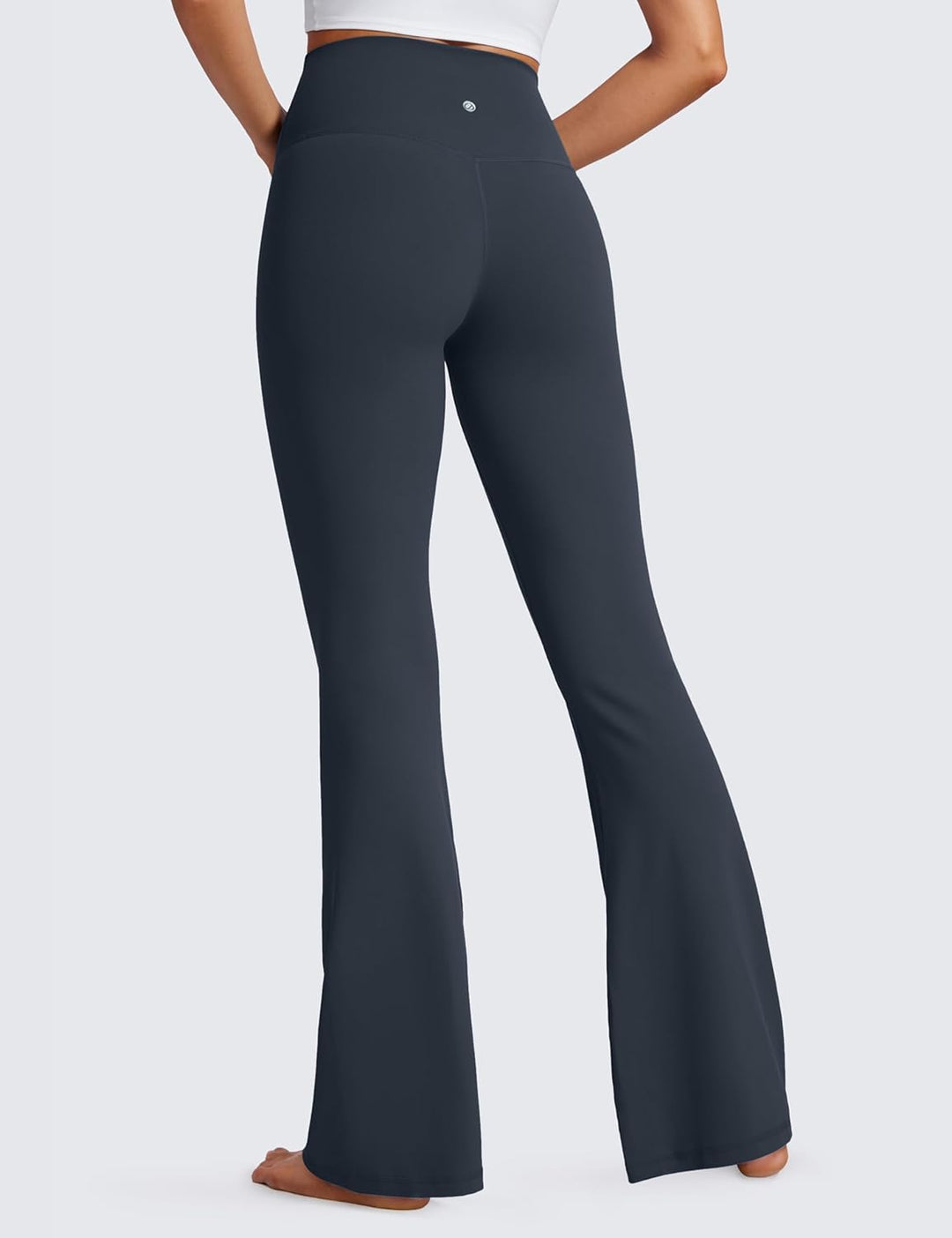 CRZ YOGA Damen Butterluxe Bootcut Schlaghose Yoga Leggings Crossover High Waist Blickdicht Sporthose