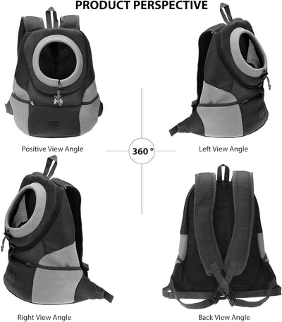 PETCUTE Hunderucksack Rucksack für Haustier Haustiertragetasche Rucksack Haustier Tasche für Hunde A