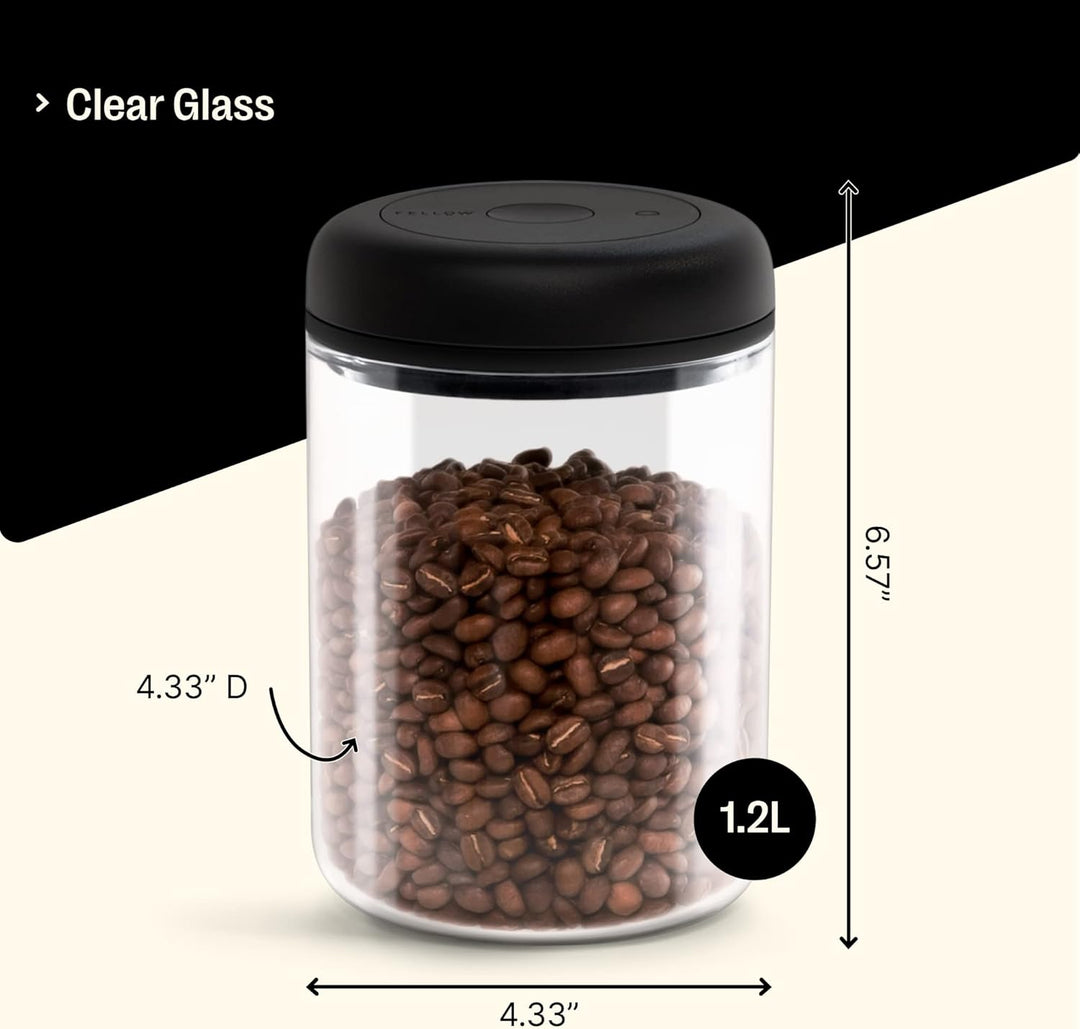 Fellow Vakuumbehälter zur Aufbewahrung von Kaffee und Lebensmitteln, integrierte Vakuumpumpe, hermet