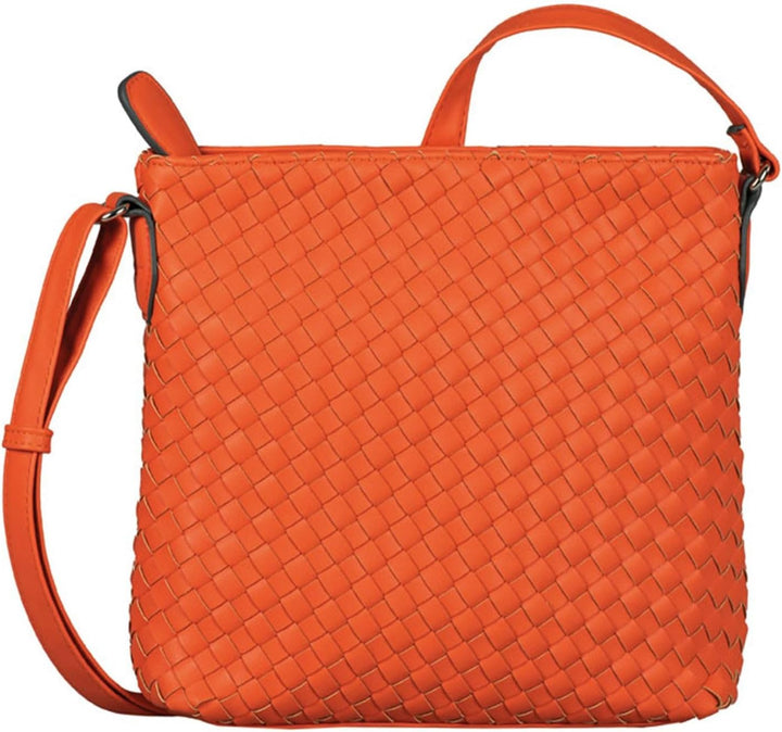 Gabor Emilia Crossbag, Damen Umhängetasche Bags, geflochtene Obermaterial in Orange., Orange