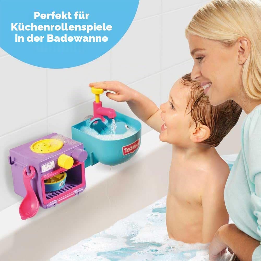 Toomies Bubble &amp; Bake Badewannen Küche, Baby Badespielzeug, Wasserspielzeug, Badespielzeug für Klein