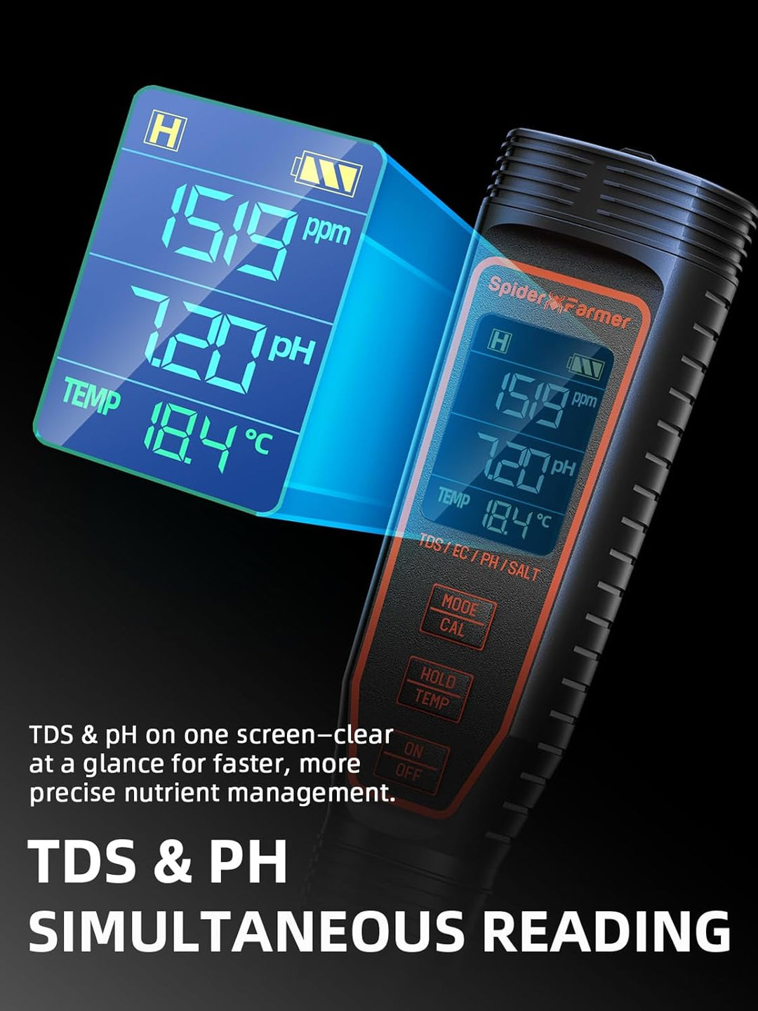 Spider Farmer pH Meter