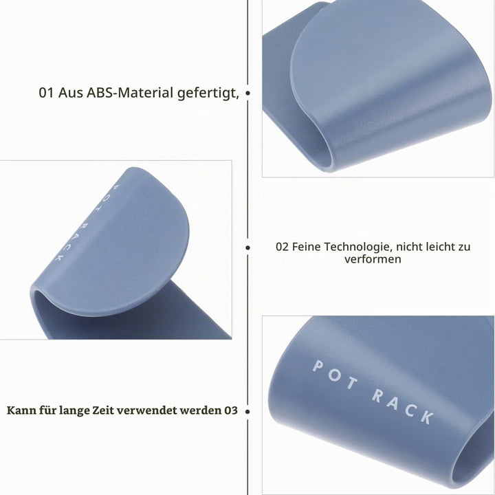 Cabilock 5 Paar Topfdeckel Wandhalter Wandmontage Pfanne Deckel Rack Selbstklebende Topfdeckel Rack