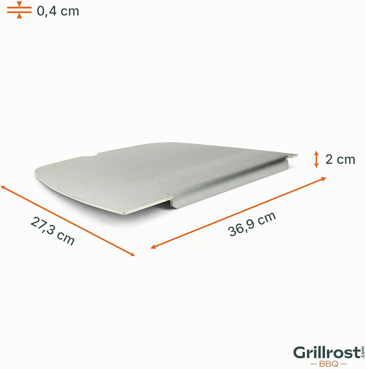 Grillrost.com Das Original Edelstahl Grillplatte | Plancha passend für Napoleon Travel Q - ersetzt d