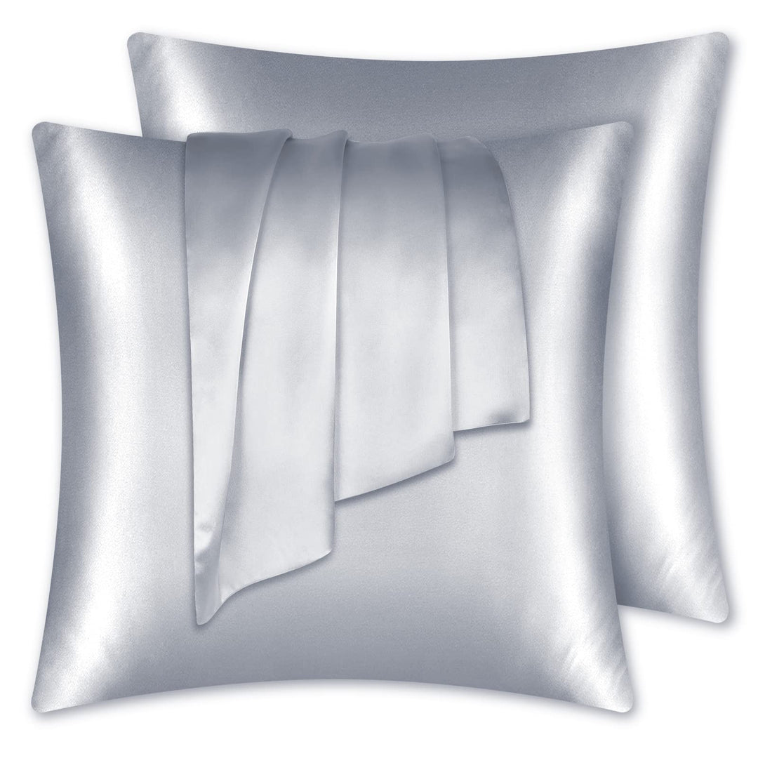 LULUSILK 100% Seide Kissenbezug Haar- und Hautpflege Kissenhülle knitterarm 2 Stücke Kissenbezug Sei