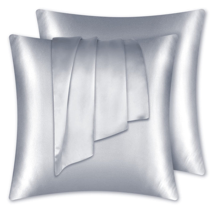 LULUSILK 100% Seide Kissenbezug Haar- und Hautpflege Kissenhülle knitterarm 2 Stücke Kissenbezug Sei