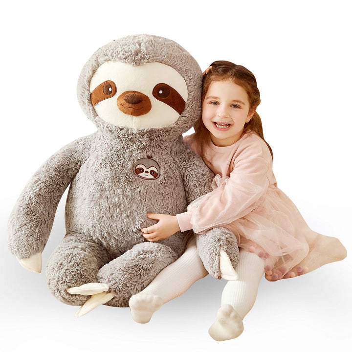 IKASA Gross Faultier Stofftier Riesen 78cm Plüschtier Riesiges Kuscheltier Gross Weich Plüsch Spielz