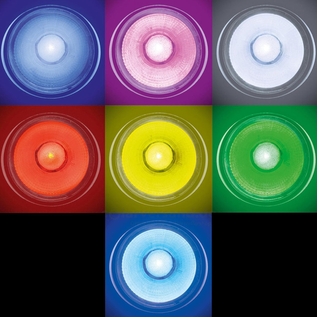 Esotec LED Solarspot multicolor, Lichtfarbe und Leuchtmodi wählbar, Aluminium, Solarstrahler, Akku,