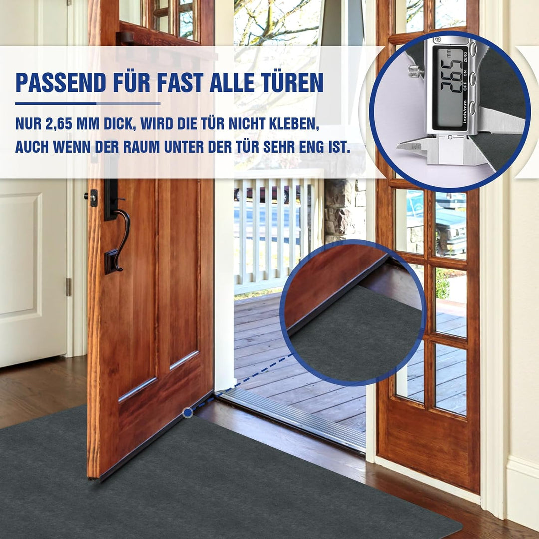 Schmutzfangmatte 40x60cm,Superdünn Innen Fussmatte,Saugfähiges Rutschfester Teppich,strapazierfähige